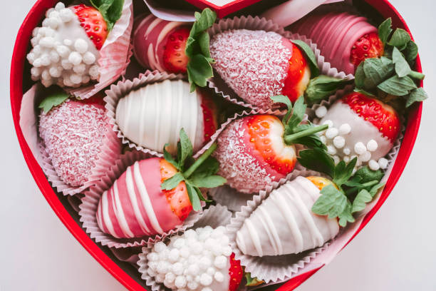 istock Glazed strawberry Close-up photo 1203373347