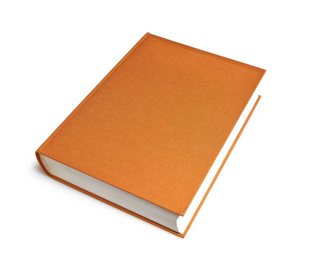 istock Closed brown big book with hardcover isolated 1203373661