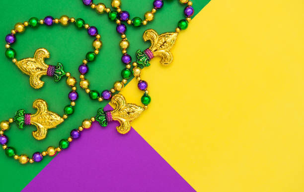 istock Mardi gras carnival decoration beads background 1203376024