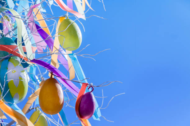 A close-up image of colorful ribbons