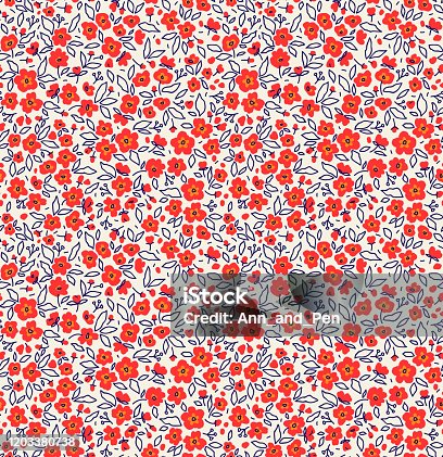 istock Seamless floral pattern. 1203380738