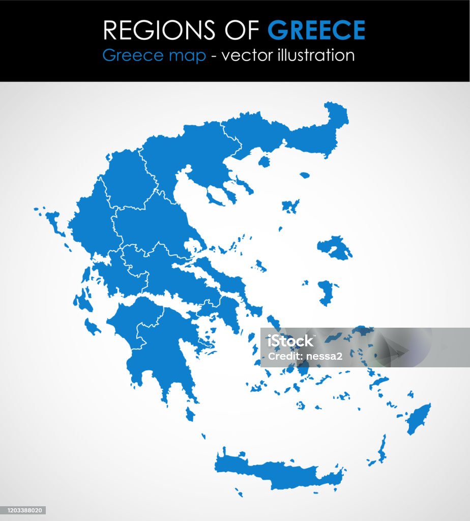 Greece Highly Detailed Mapall Elements Are Separated In Editable Layers ...