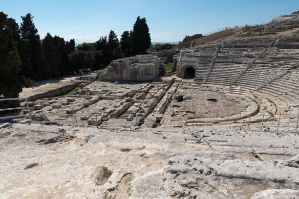 istock Greek amphitheater Syracuse in Sicily 1203389096