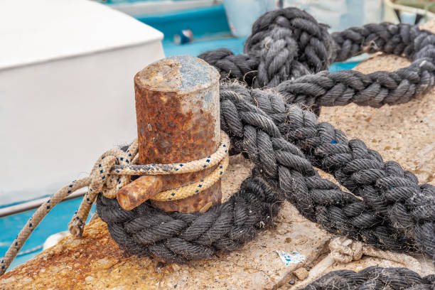 istock Rope on biteng against the background of water 1203391533