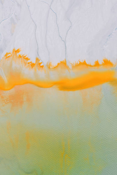 istock Salt fields and mineral lakes 1203392662