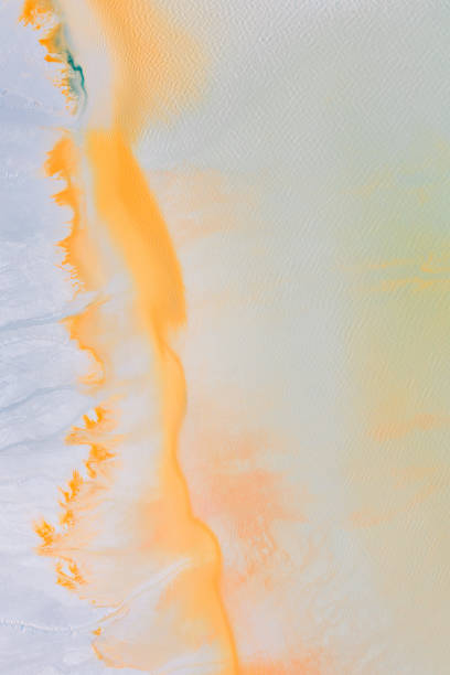 istock Salt fields and mineral lakes 1203392672