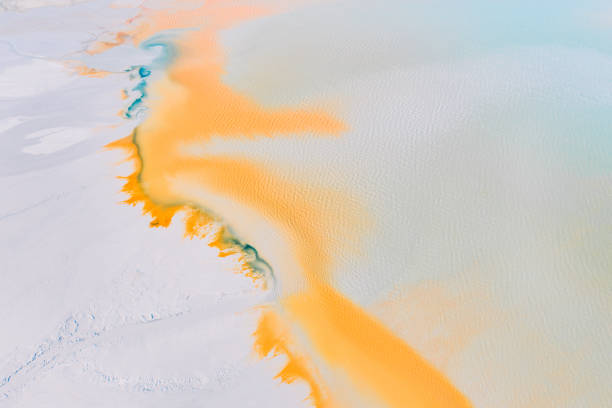 istock Salt fields and mineral lakes 1203392682