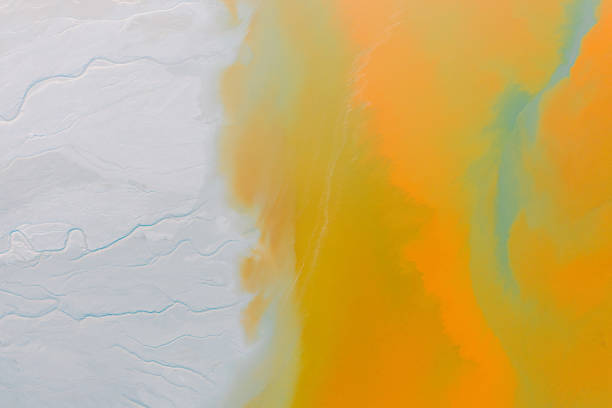 istock Salt fields and mineral lakes 1203392693