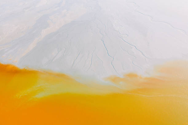 istock Salt fields and mineral lakes 1203392698
