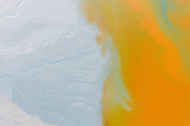 istock Salt fields and mineral lakes 1203392815