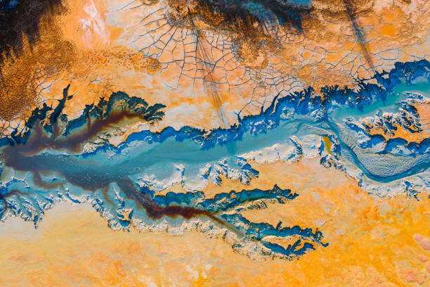 Salt fields and mineral lakes
