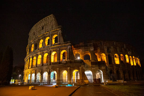 istock Colosseum at night, Rome, Italy 1203392885