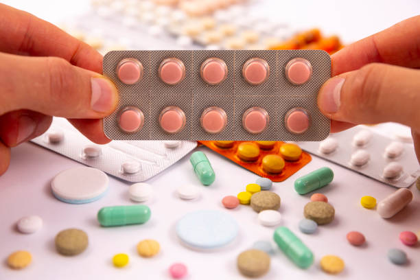 istock Pharmaceutical industry drugs pills vitamins 1203395089