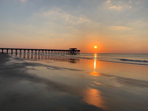 Pier and reflection