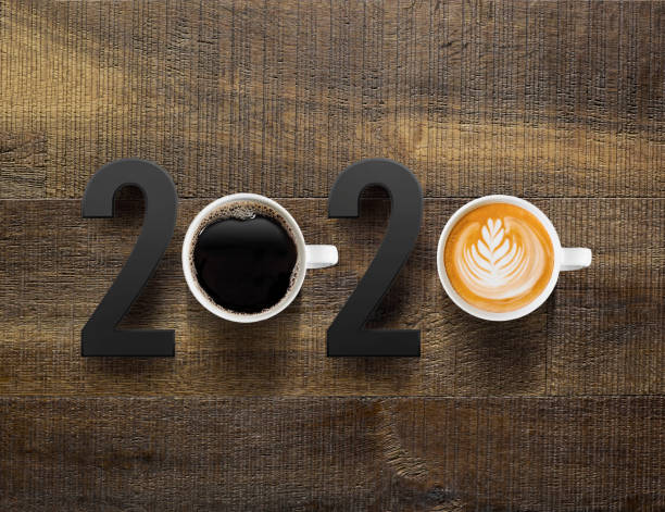 anno del caffè 2020 - image created 21st century still life horizontal close up foto e immagini stock