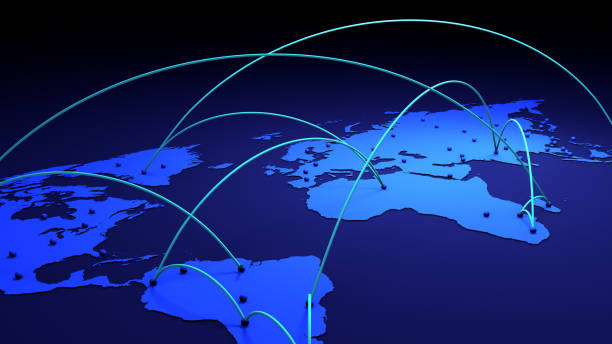 istock Earth map, Geographic information system, Location Intelligence software, Outbreak in the world map 1203400088