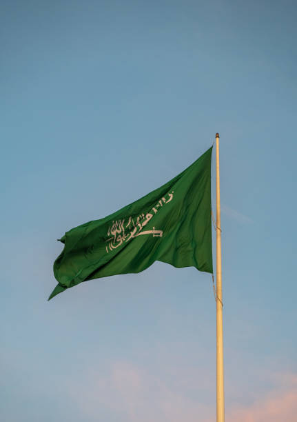 istock Saudi Arabia flag waving in the wind, Al Khobar, Eastern Saudi Arabia 1203400204