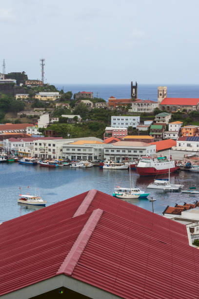istock Rooftop view of Saint George, Grenada 1203402202