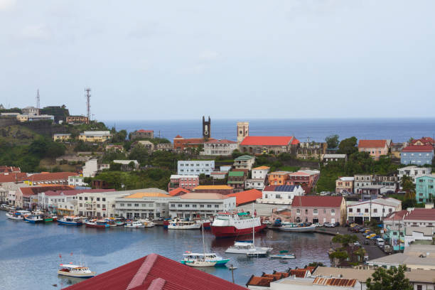 istock Rooftop view of Saint George, Grenada 1203402207