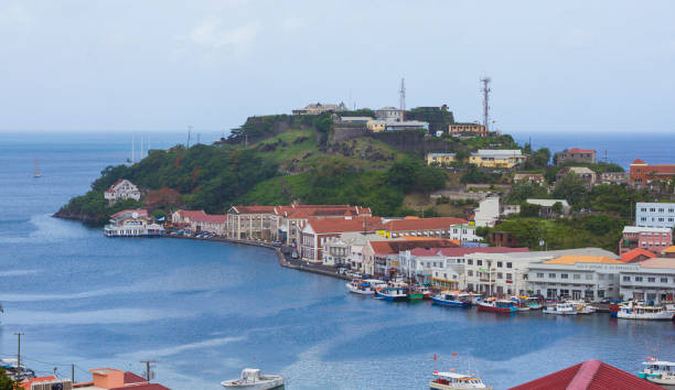 istock Rooftop view of Saint George, Grenada 1203402218
