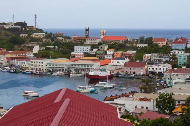 istock Rooftop view of Saint George, Grenada 1203402253