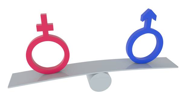 istock Gender symbols isolated on white background. 3D-rendering. 1203402493