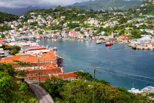 istock Road and Port in Caribbean 1203402699