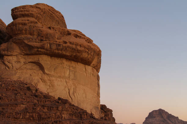 istock Sandstone mountain in Wadi Rum desert in Jordan 1203411336