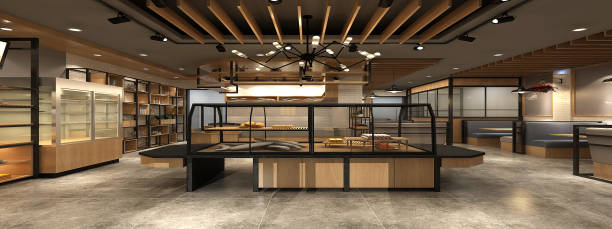 istock 3d render of bakery house 1203415956