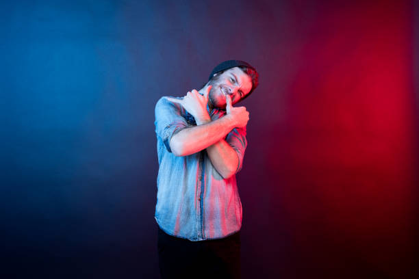 istock Young male hipster wearing jeans 1203427253