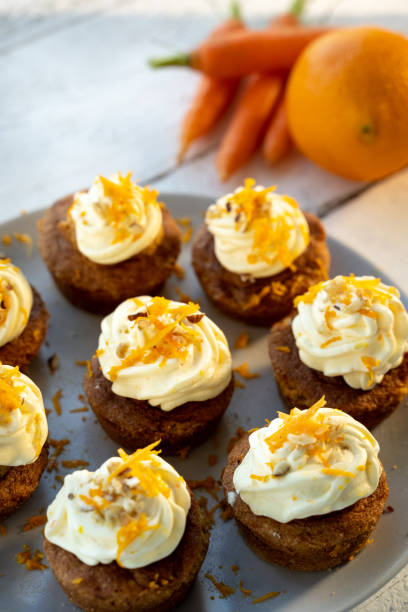 istock carrot cake cupcake bite size dessert snack 1203432022
