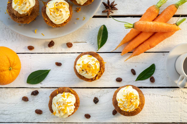 istock carrot cake cupcake bite size dessert snack 1203432033