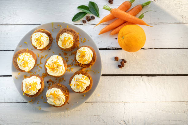 istock carrot cake cupcake bite size dessert snack 1203432591