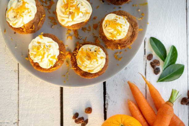 istock carrot cake cupcake bite size dessert snack 1203432643