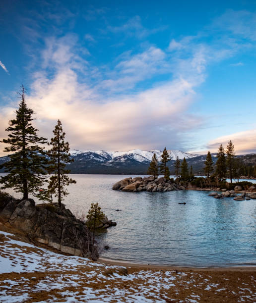 istock Winter Sunset at The Lake 1203433903