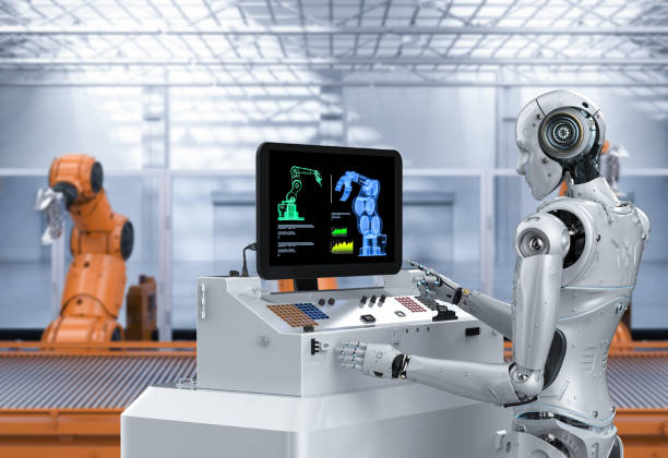 istock Automation factory concept 1203443207