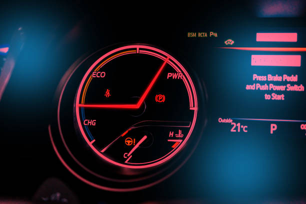 istock Car door speaker, electrical system led sound concept 1203444739