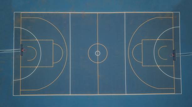 istock Aerial view of sporting field 1203454364