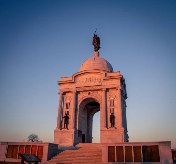 istock civil war monument in Gettysburg 1203455504