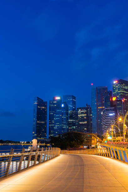 istock Singapore city skyline. 1203459253