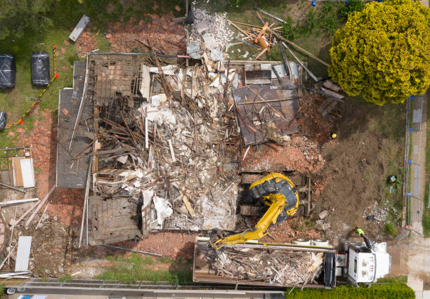istock demolition  of a house. 1203465689