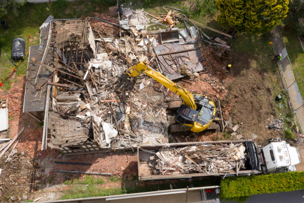 demolition  of a house.
