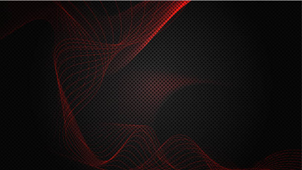 Abstract Background Waves Black And Red Abstract Background For Wallpaper  Oder Business Card Stock Illustration - Download Image Now - iStock