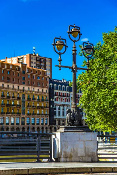 Photo of Street light post in Bilbao Basque Country