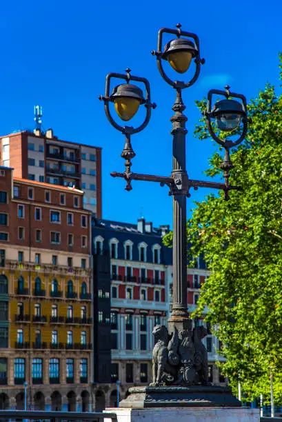Photo of Street light post in Bilbao Basque Country