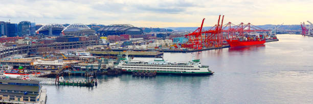 Port of Seattle, United States Port of Seattle, United States elliott bay photos stock pictures, royalty-free photos & images