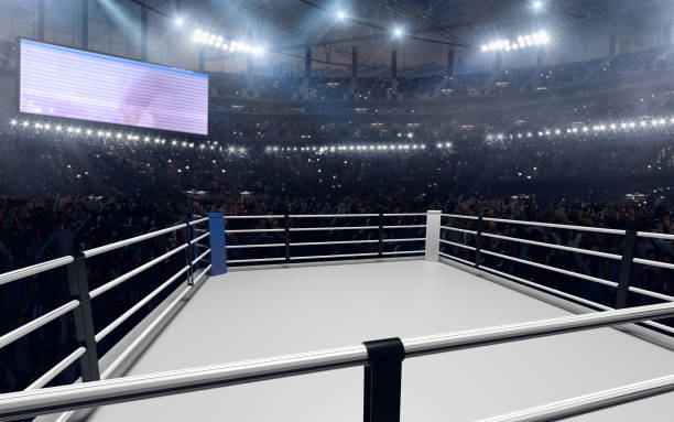 ボクシングリング。 - boxing boxing ring rope three dimensional shape ストックフォトと画像