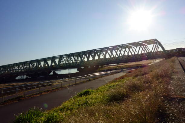 istock Large railway bridge for railway vehicles 1203507954