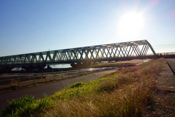 istock Large railway bridge for railway vehicles 1203507958