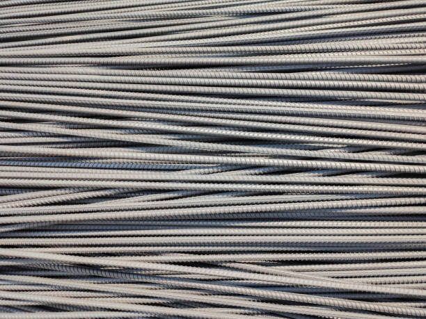 istock Steel bars close-up background. Reinforcing bar background. 1203508165